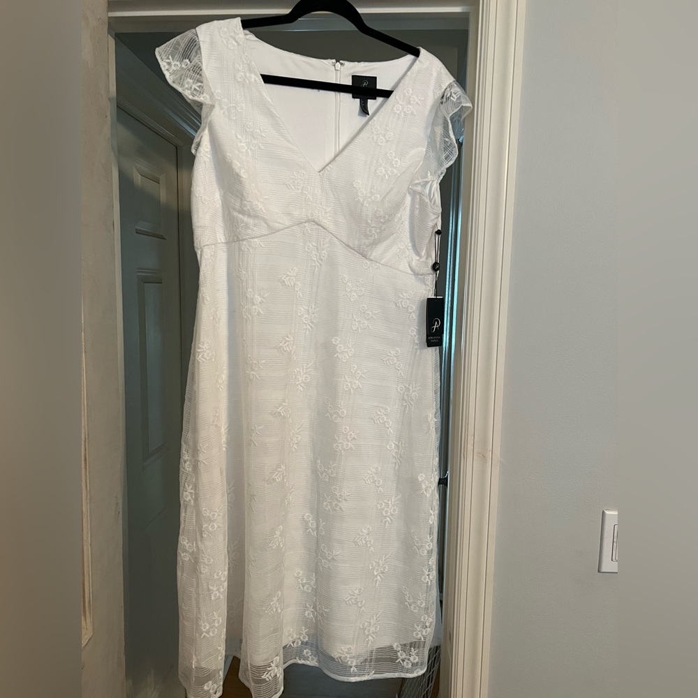 Adrianna Papell white dress